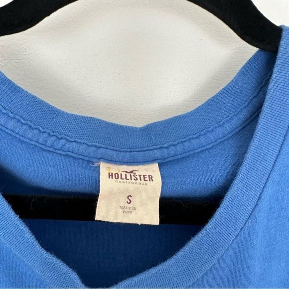 HCO Blue White Floral Flower Y2K Graphic Tee - Picture 4 of 4